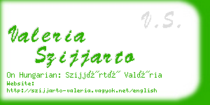 valeria szijjarto business card